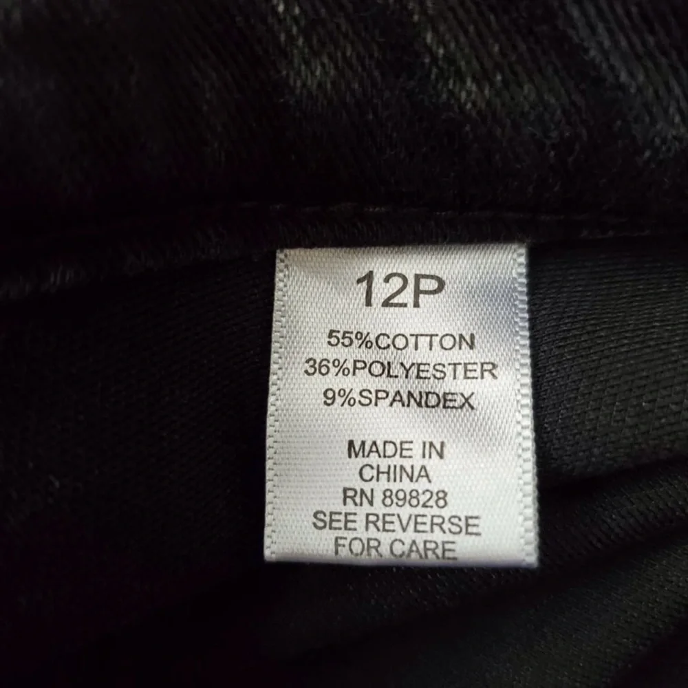NWT Lori Goldstein Black Stirrup Jeans- Sz 12P